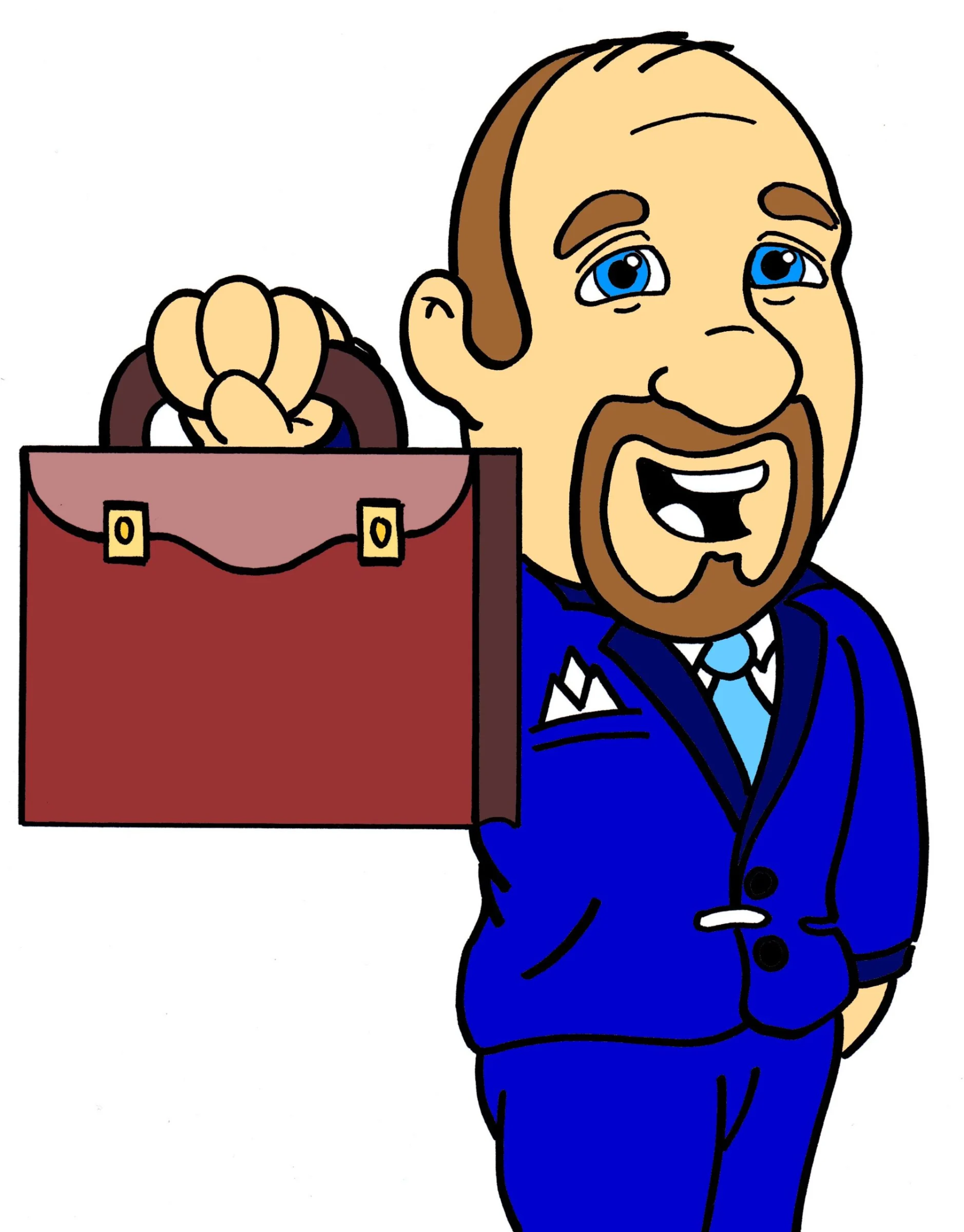 Jules's corporate event cartoon