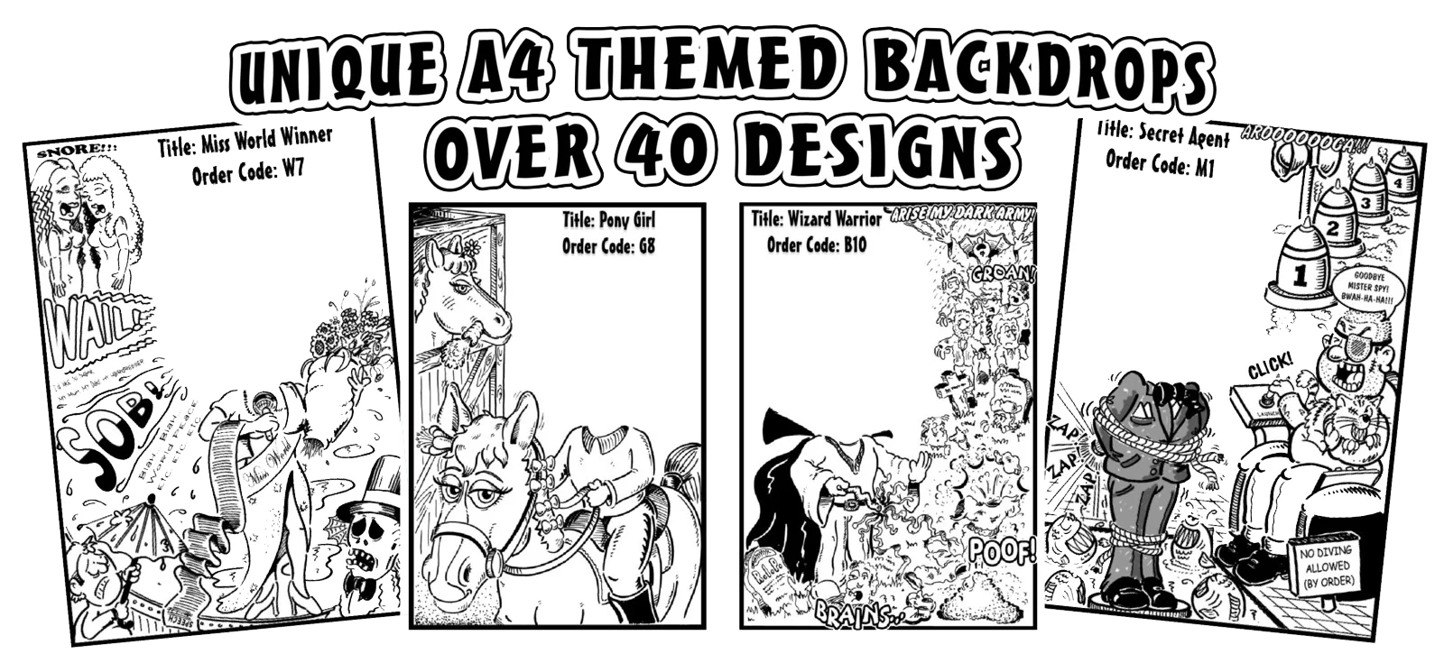 Wedding and party drawing examples by Jules Cartoonist